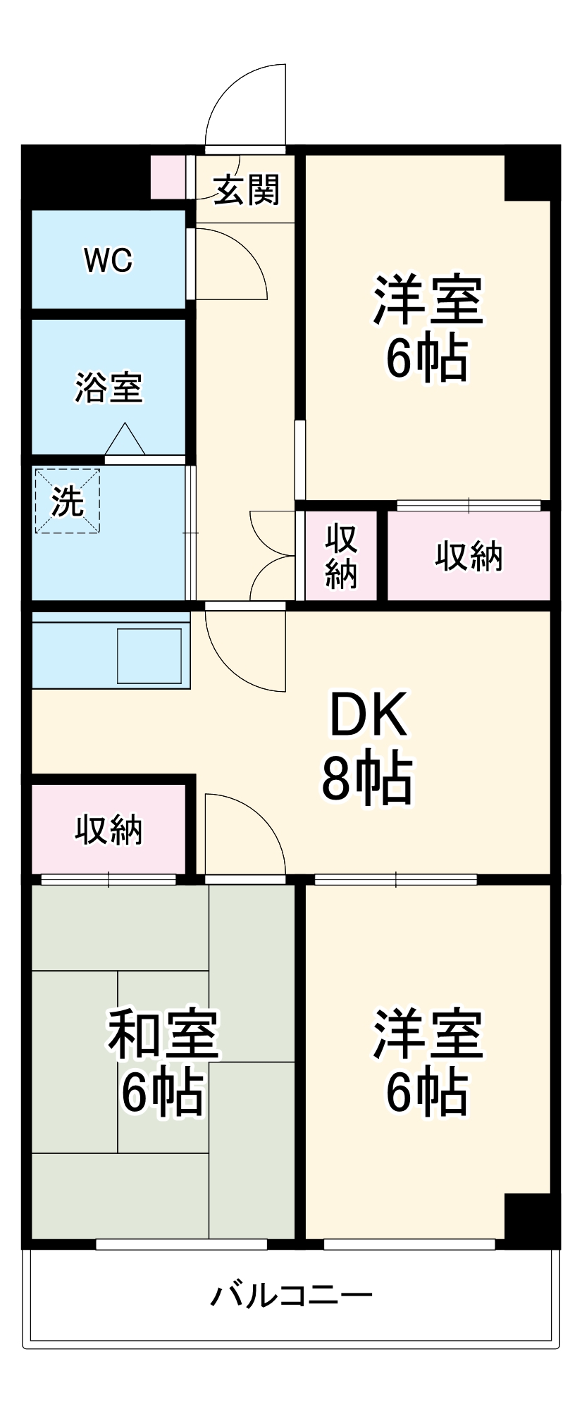 クラウンマンションの間取り