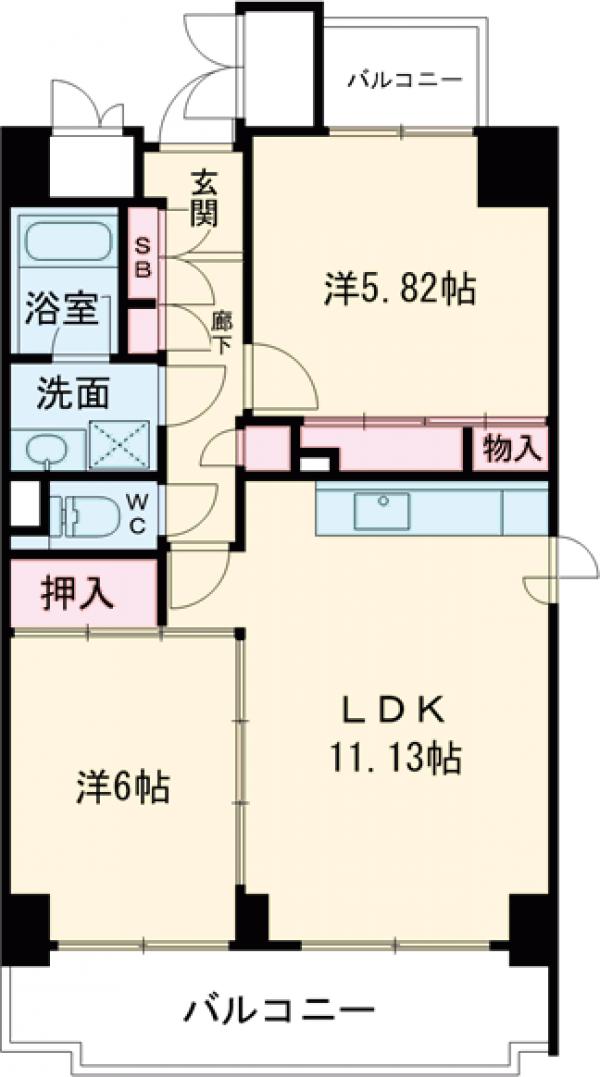 グレイス瑞江の間取り