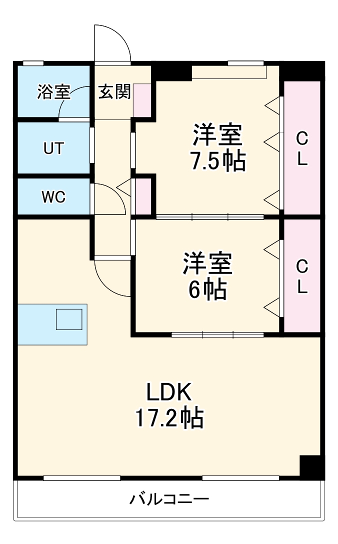グレース篠木Ⅴの間取り