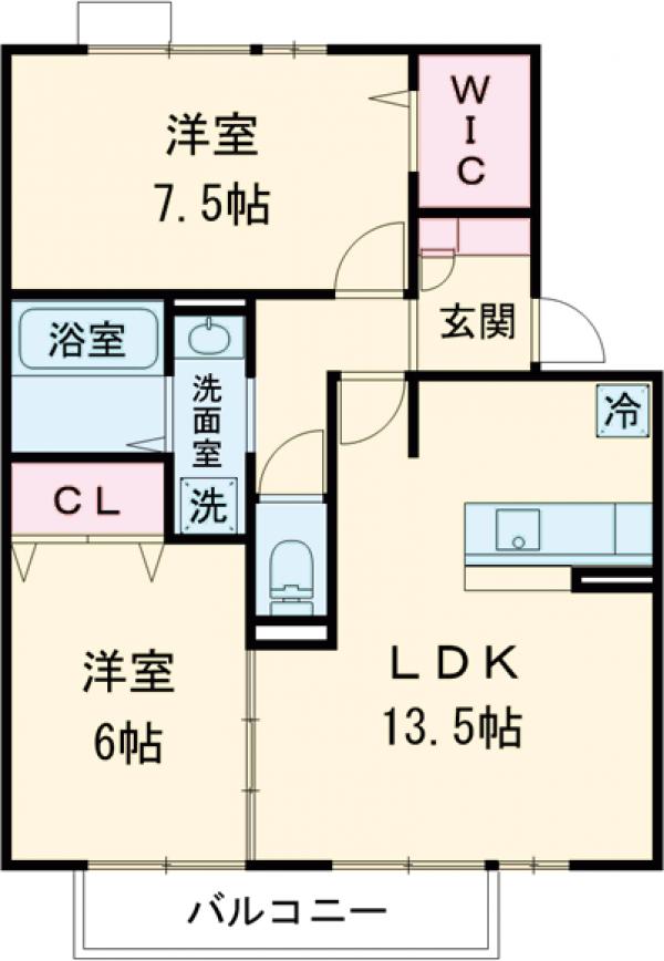 DOUCE FLEUR55の間取り