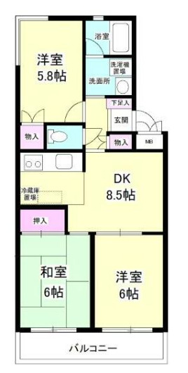 サンライズ・アサオの間取り