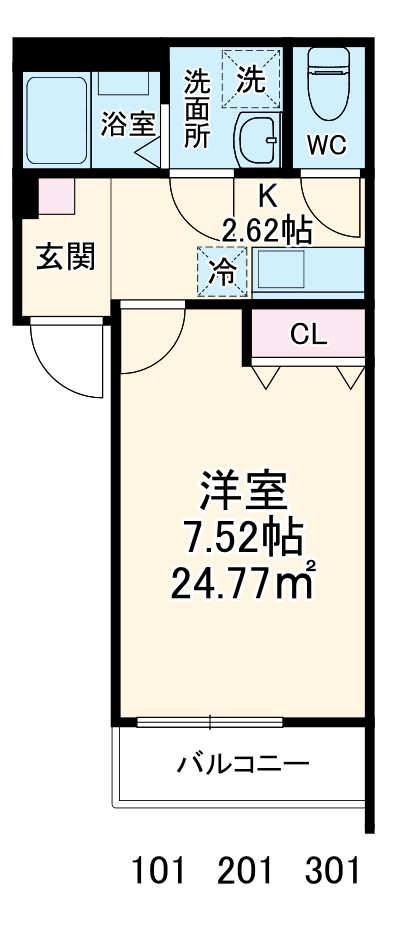 Chez Rio 薬円台の間取り