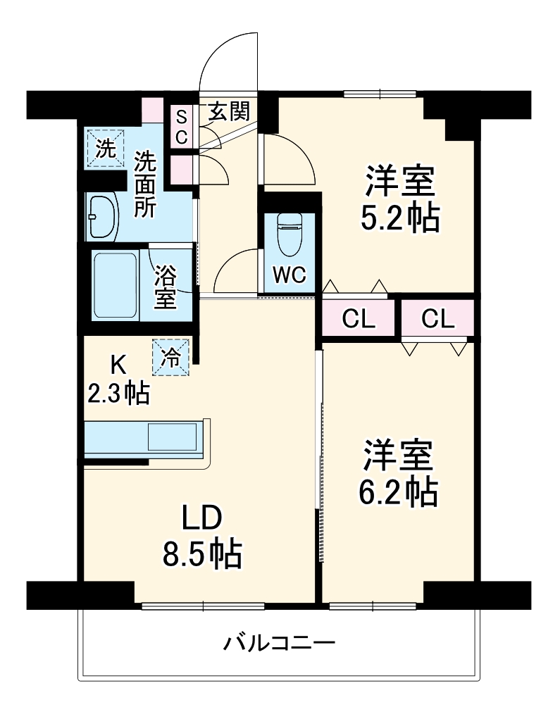 LIBR GRANT 藤沢の間取り