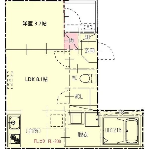 プライムパークス名駅西の間取り