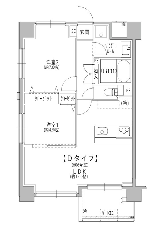 サンパティー千葉の間取り