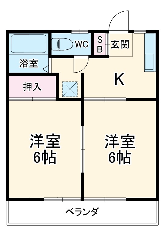 グランドハイツコタケの間取り