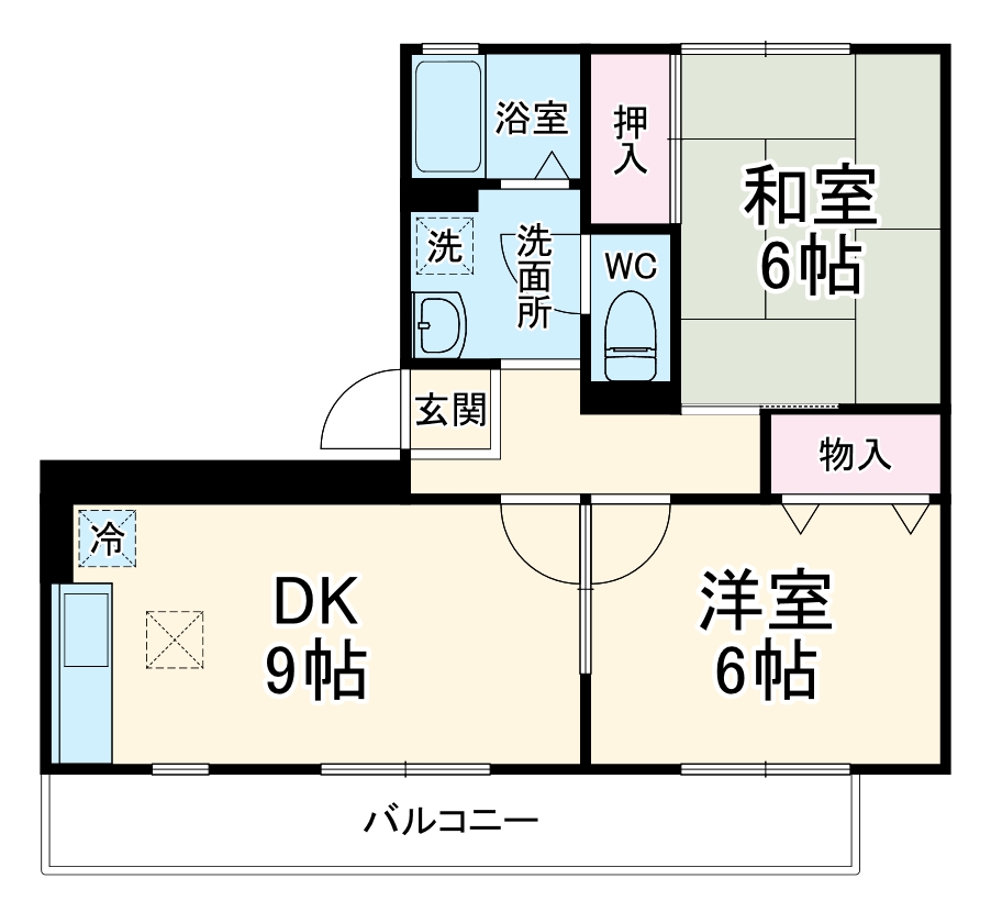 セゾン西橋本の間取り