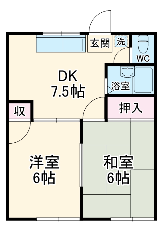 桜井ハイツの間取り