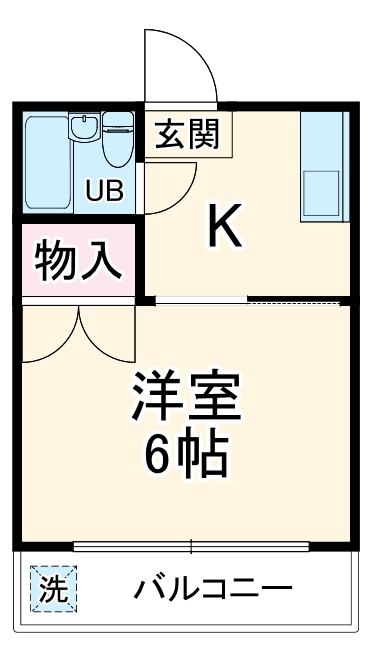 サンハイツ霞台・201号室の間取り