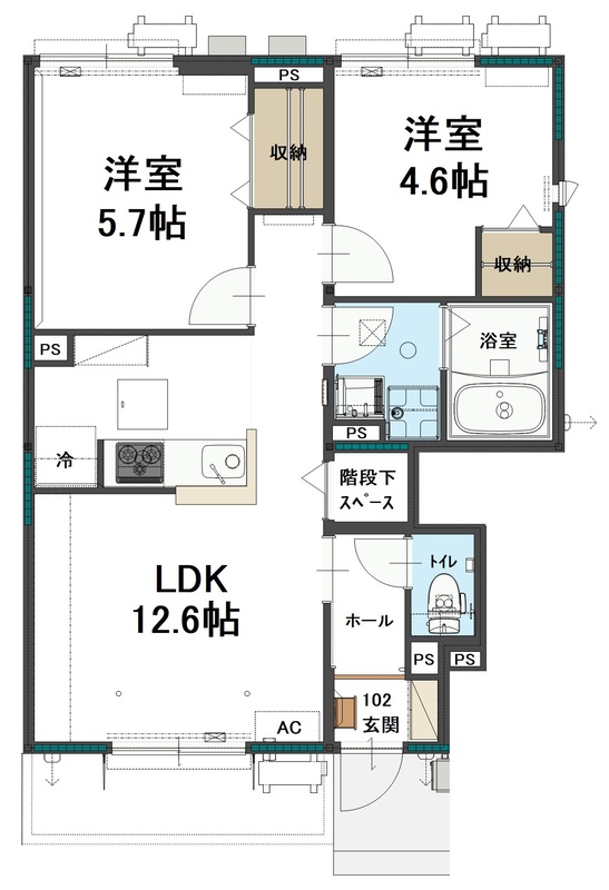 エーリの間取り