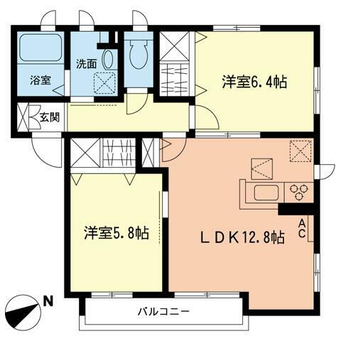 Green hillsの間取り