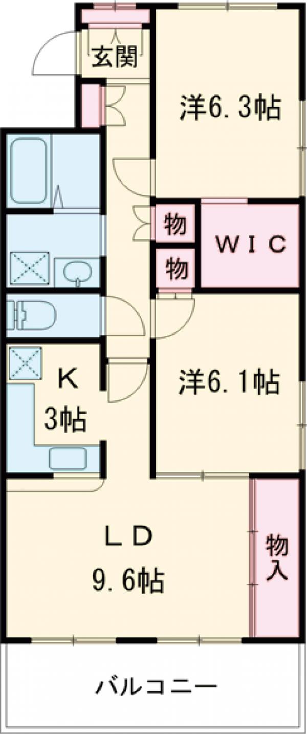 オーブドゥ長山の間取り