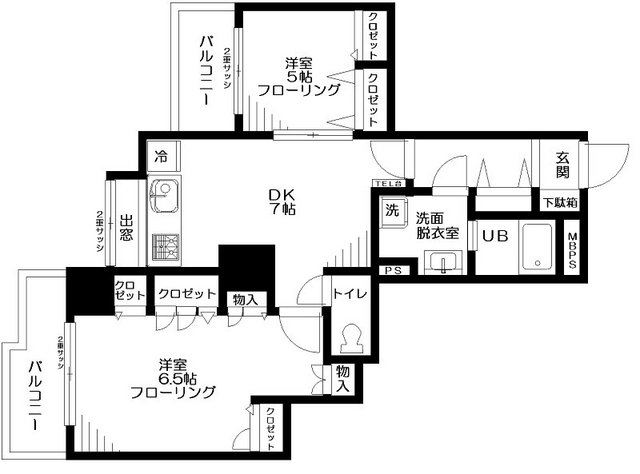 日神パレステージ王子神谷の間取り