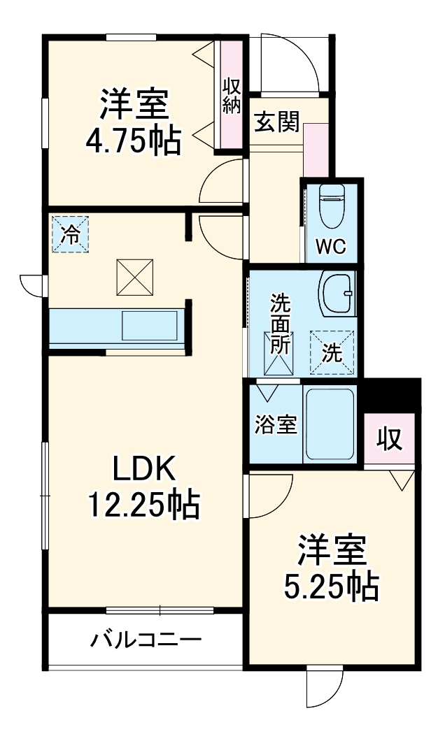 リーブルファイン南平野Ⅴの間取り