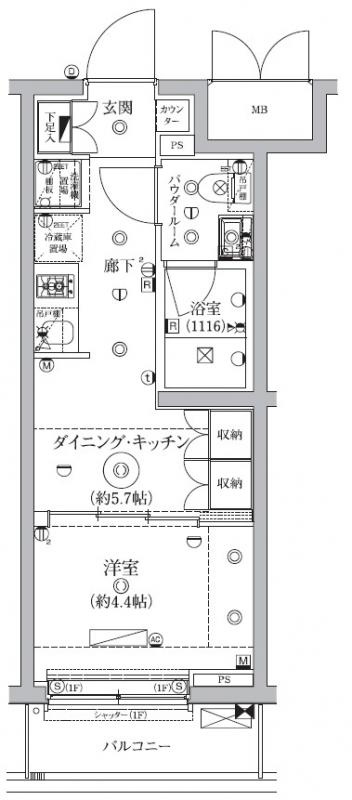 セジョリ鵜の木の間取り