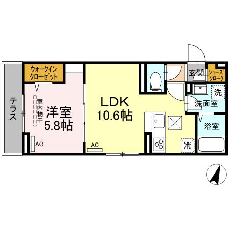 Dスクエア北野町の間取り