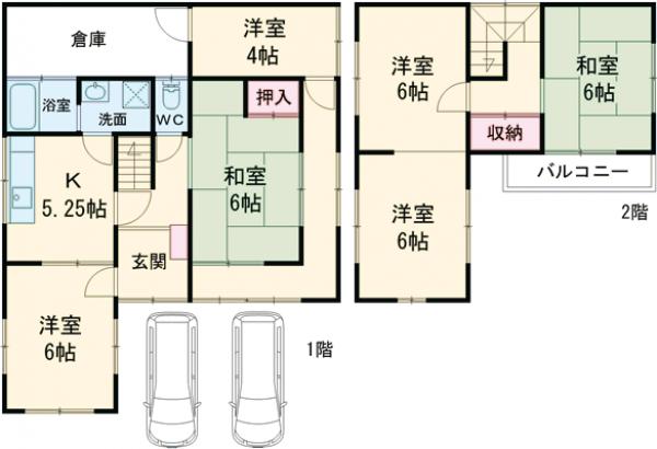 須藤川原代住宅の間取り