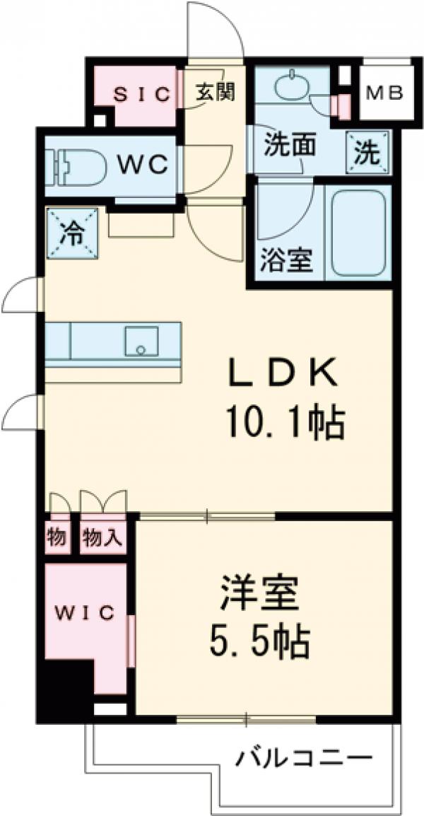 ザ・パークハビオ早稲田の間取り