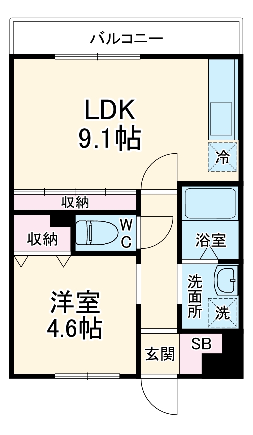 メゾンクレールの間取り