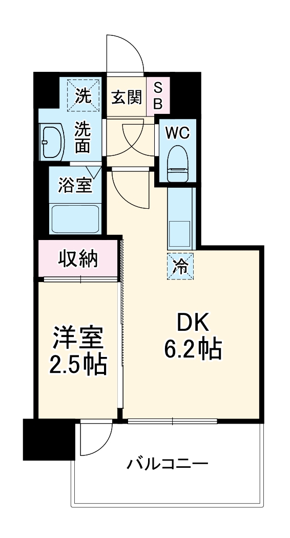 セレニテ天六ミラクの間取り
