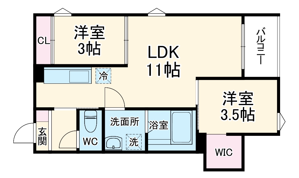 REGALEST名駅松原の間取り