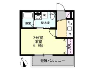 ベイルーム本厚木Southの間取り