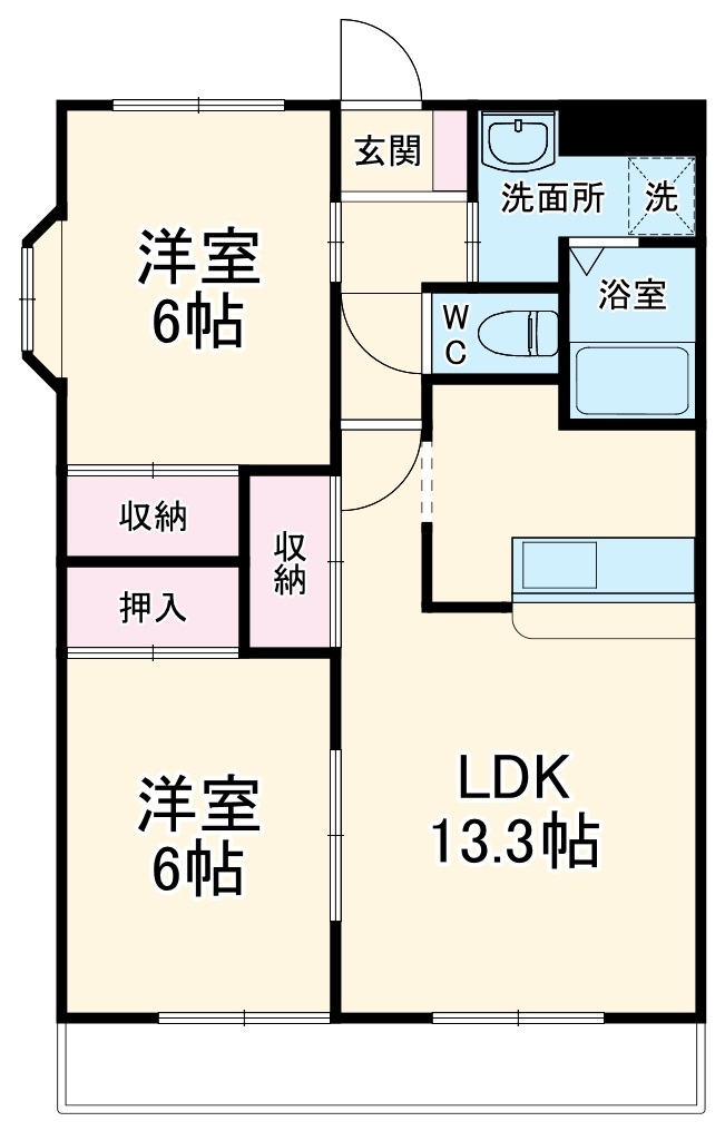 サンフォレスト壱番館の間取り