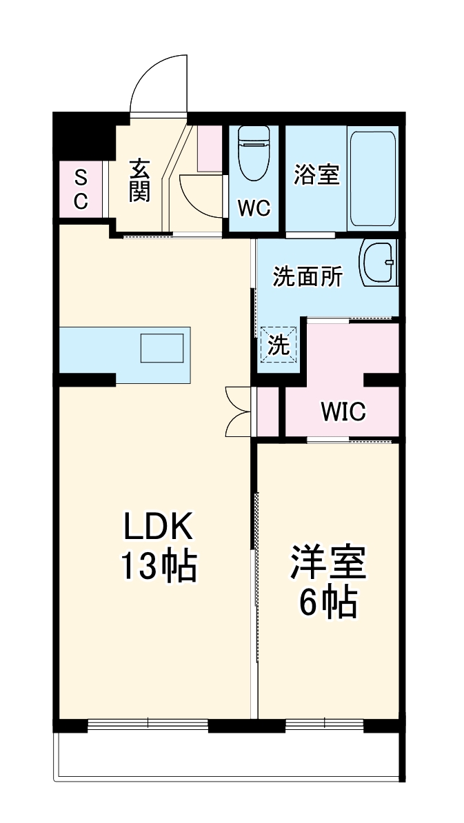ブリアージュ中泉の間取り
