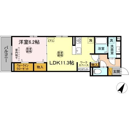 グリシーヌ五井の間取り