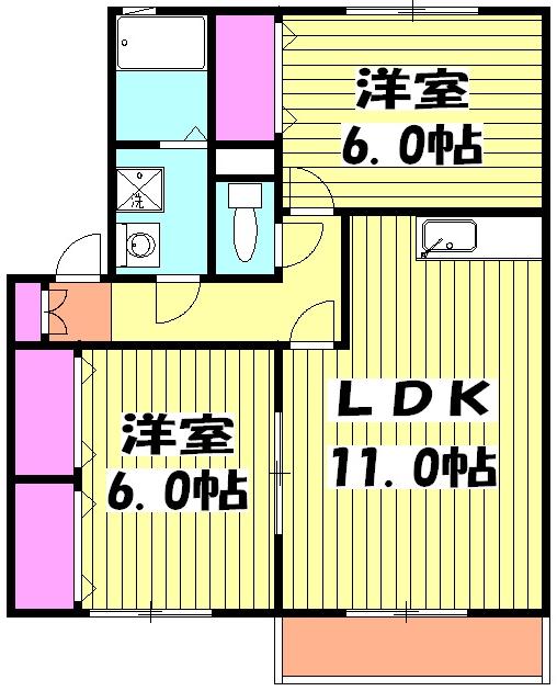 ウィンドワードＢの間取り