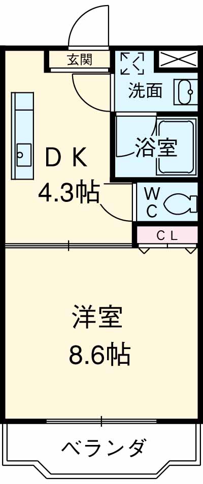 パルテール足柄の間取り