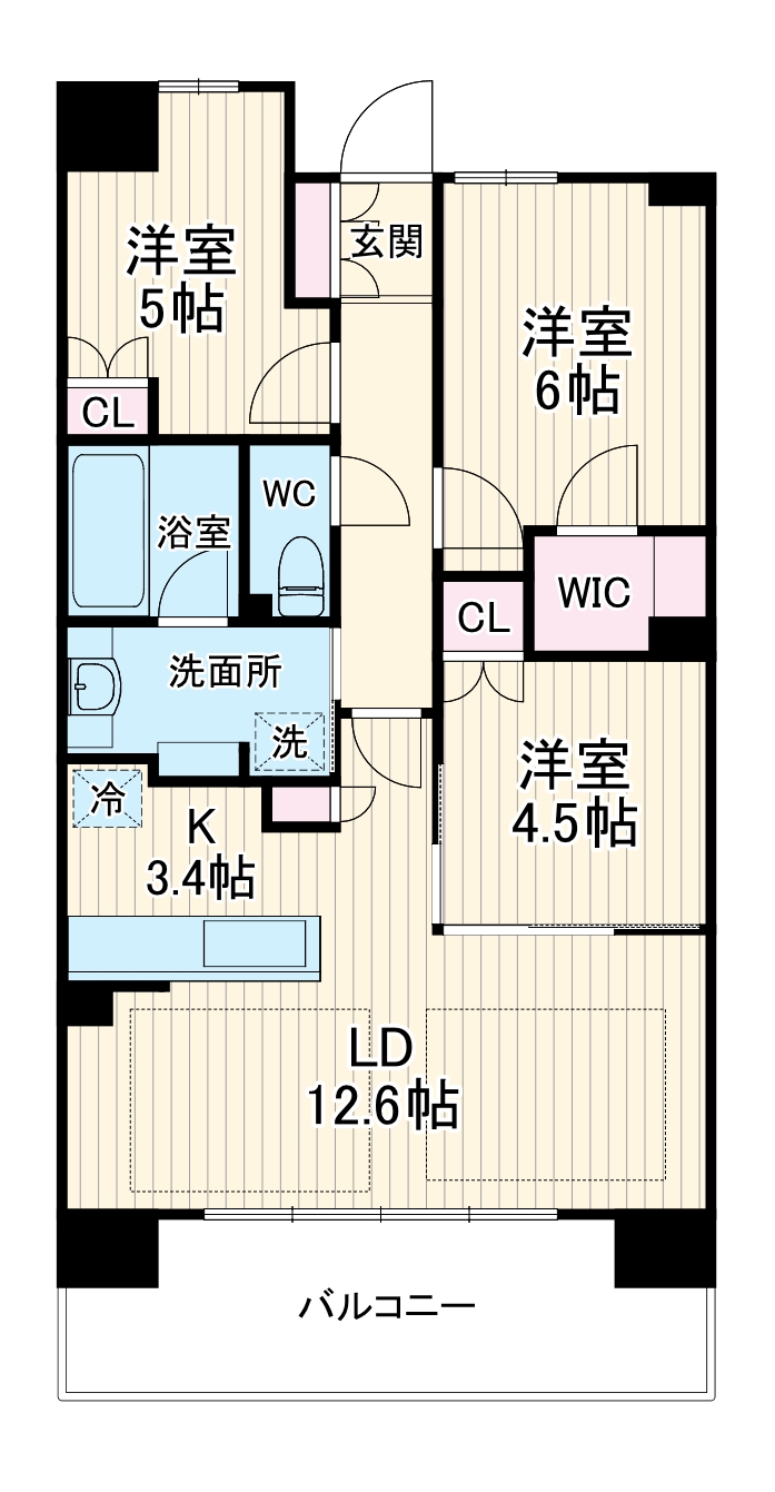 パークホームズLaLa門真の間取り
