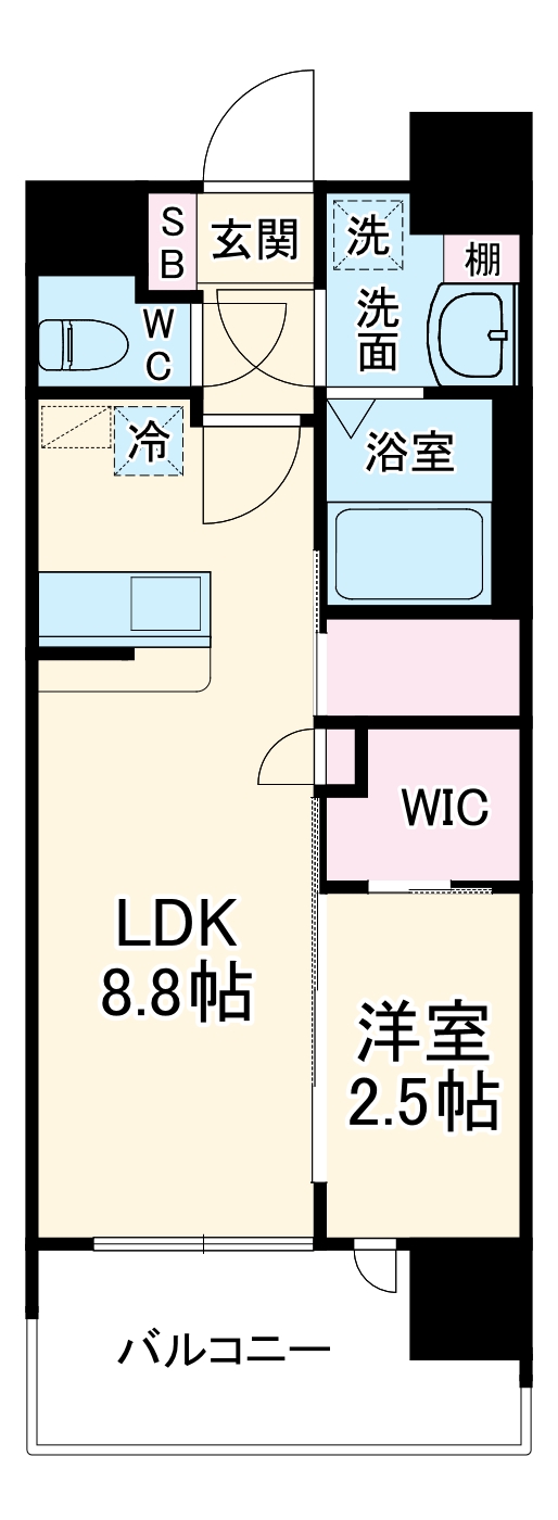 セレニテ難波グランデノールの間取り