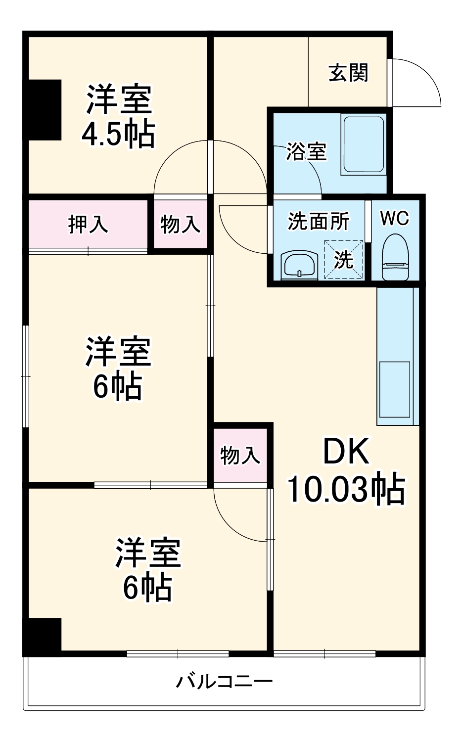 とどろきハイツの間取り