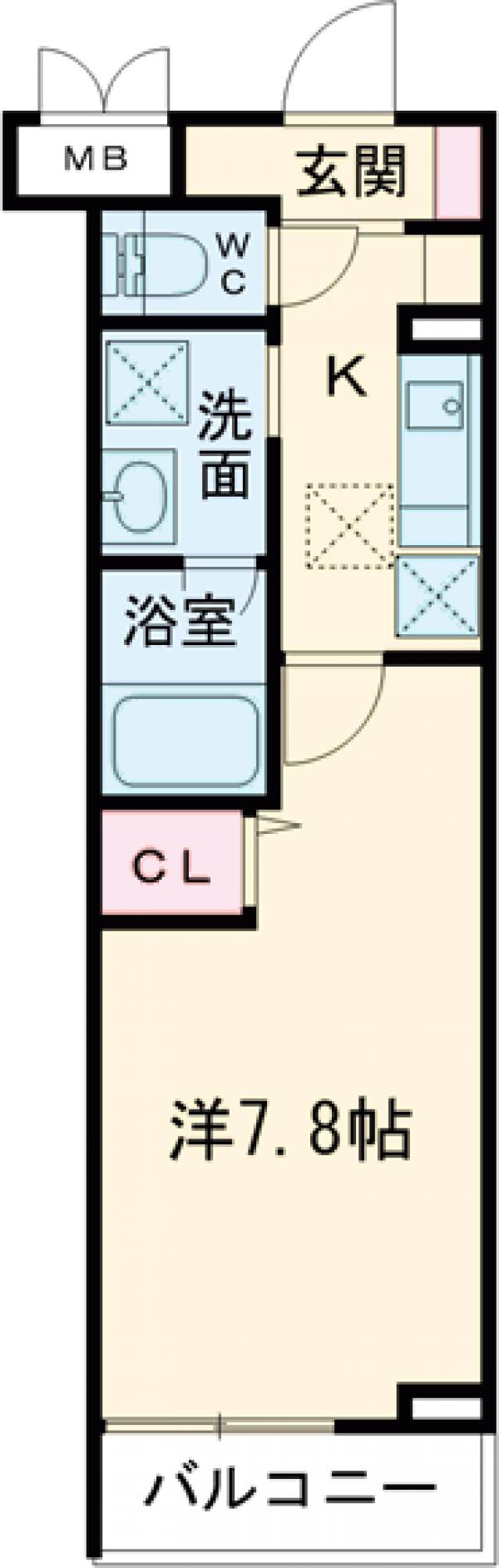 国領町の完工年月(2024年1月)築の賃貸アパートの間取り