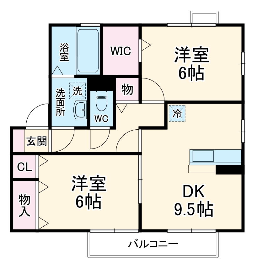 ソレアードDの間取り