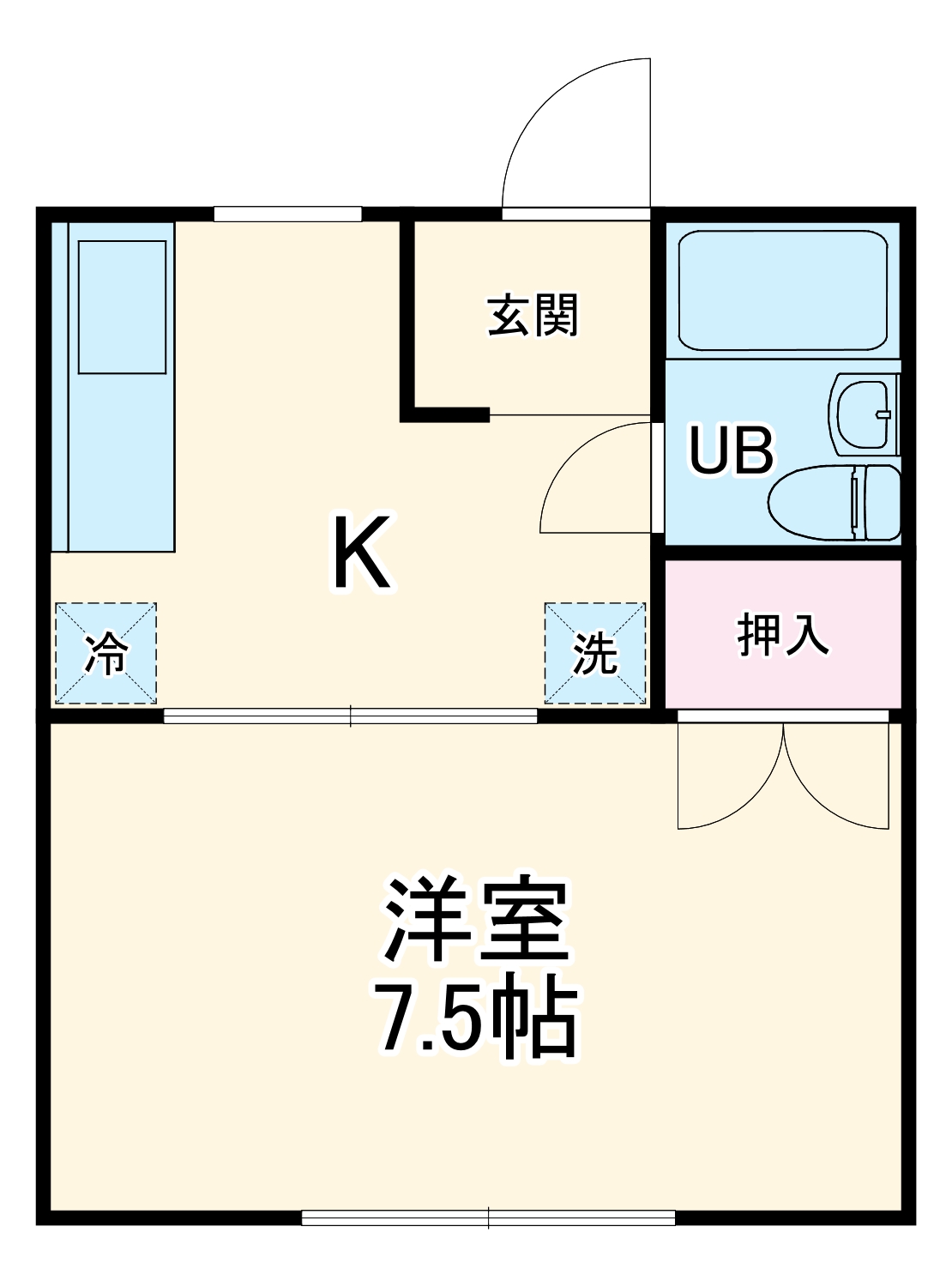 クリーンコーポ山王の間取り