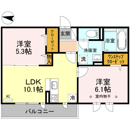 ラ・フレーズの間取り