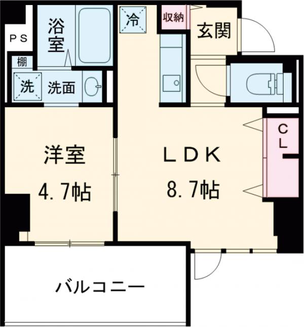 ヴァン ド メール唐人の間取り