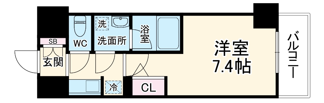 ファーストフィオーレ東梅田の間取り