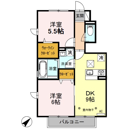 カーサ東豊田の間取り