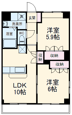 ヒンメルブローの間取り