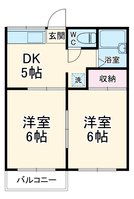 ツインハイツBの間取り