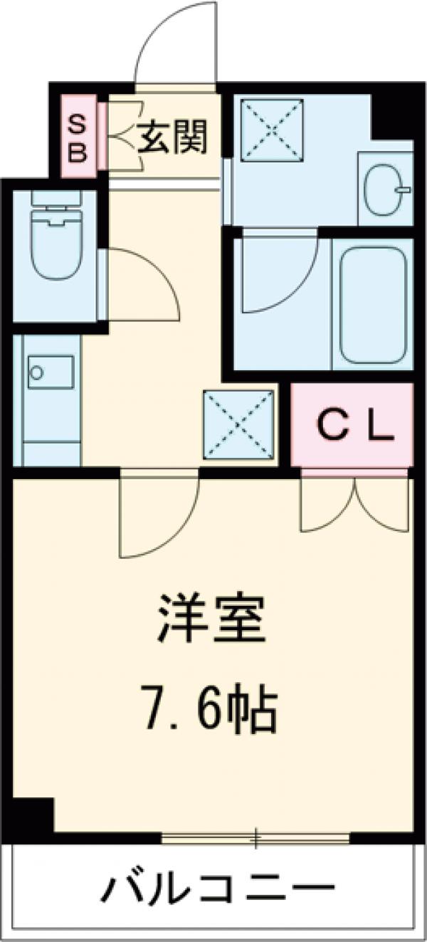 ヨウコースクウェア田端・403号室の間取り
