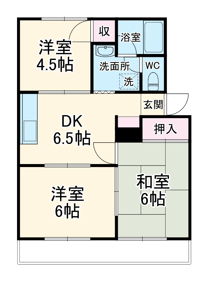 アーバンライフナノヒラの間取り