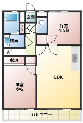 オオムラハイツの間取り