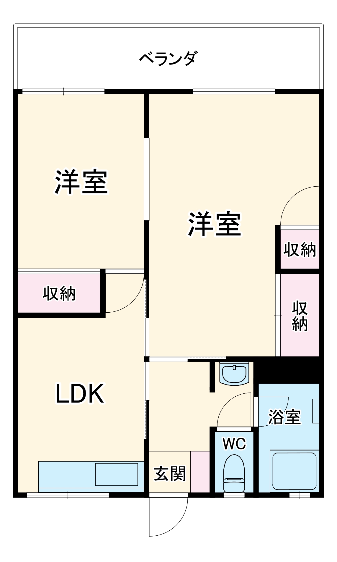 コーポ保坂の間取り