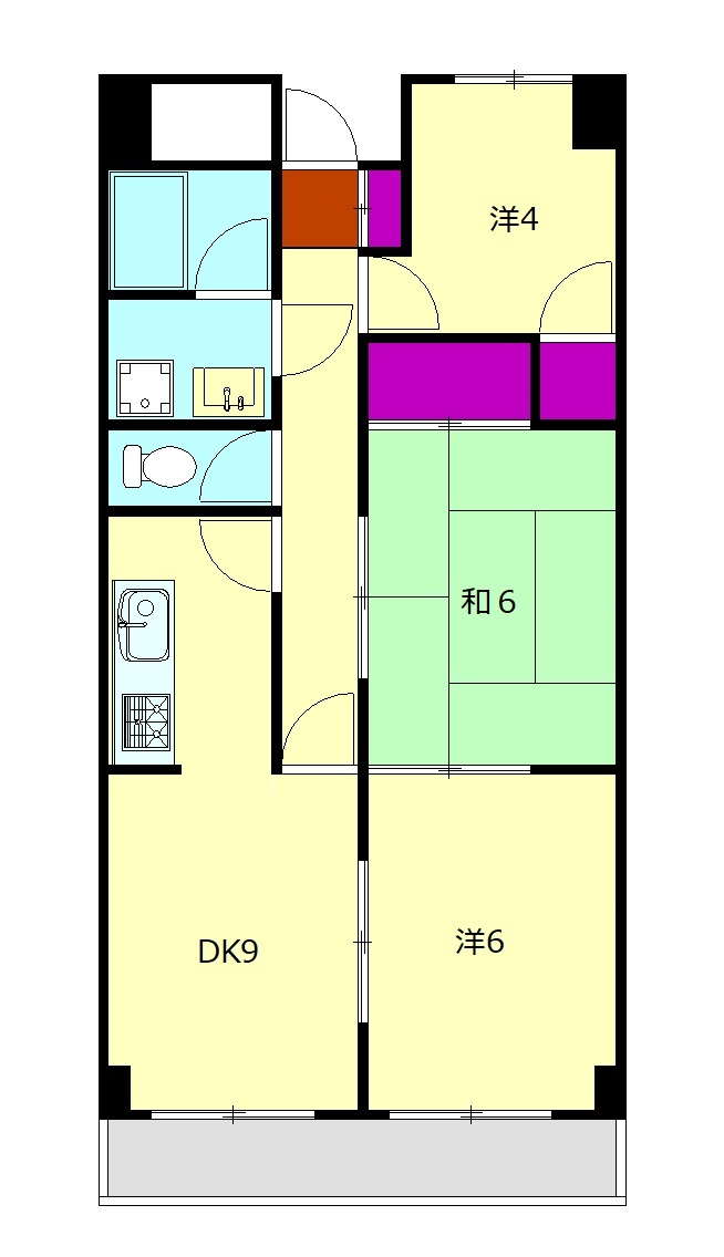 KRプラザの間取り