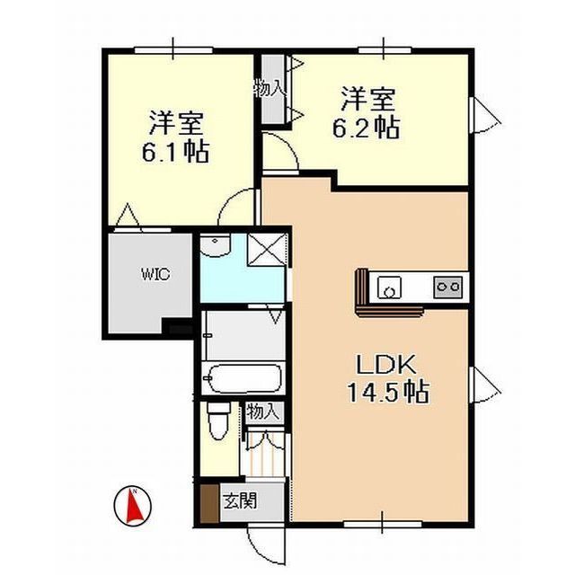 ベルメゾンの間取り