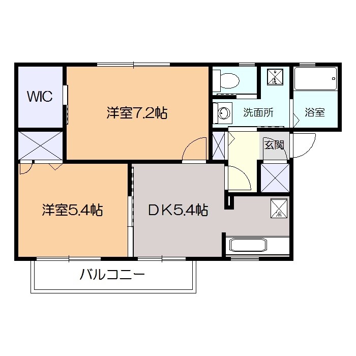 シティーハイムロイヤルⅢの間取り